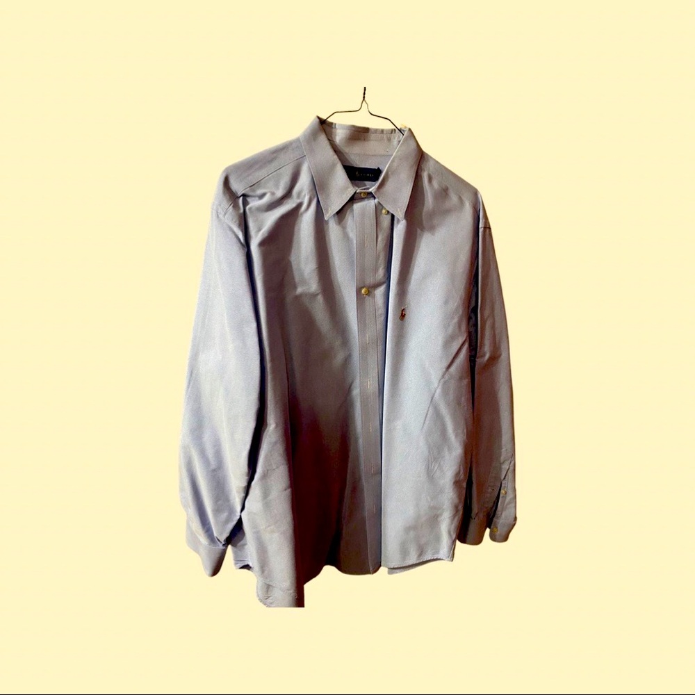 Light blue Mens dress shirt by Polo Ralph Lauren